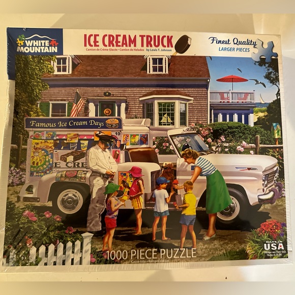 NIB 1000 piece Ive Cream Truck jigsaw puzzle from white mountain. - Picture 1 of 6